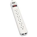 Protect It! Surge Protector, 6 Outlets, 4 ft Cord, 790 Joules, RJ11, Light Gray