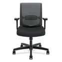 Convergence Mid-Back Task Chair, Swivel-Tilt, Supports Up to 275 lb, 15.75" to 20.13" Seat Height, Black