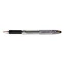 Jimnie Gel Pen, Stick, Medium 0.7 mm, Black Ink, Clear/Black Barrel, 12/Pack