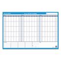 90/120-Day Undated Horizontal Erasable Wall Planner, 36 x 24, White/Blue Sheets, Undated