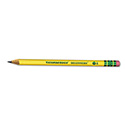 Ticonderoga Beginners Woodcase Pencil with Eraser and Microban Protection, HB (#2), Black Lead, Yellow Barrel, Dozen