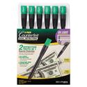 Counterfeit Money Detection System, UV Light; Watermark Detector; Color Change Ink, U.S. Currency, 0.8 x 0.8 x 6, Black/Green