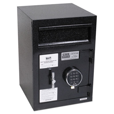 Depository Security Safe, 0.95 cu ft, 14 x 15.5 x 20, Black