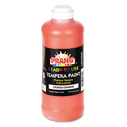 Ready-to-Use Tempera Paint, Orange, 16 oz Dispenser-Cap Bottle