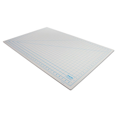 Self-Healing Cutting Mat, Nonslip Bottom, 1" Grid, 24 x 36, Gray