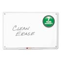 Iq Total Erase Board, 49 X 32, White, Clear Frame