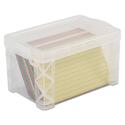 Super Stacker Storage Boxes, Holds 400 3 X 5 Cards, 6.25 X 3.88 X 3.5, Plastic, Clear