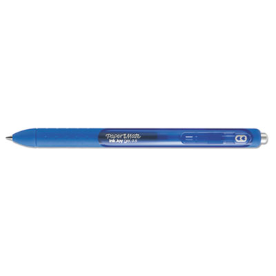 InkJoy Gel Pen, Retractable, Fine 0.5 mm, Blue Ink, Blue Barrel, Dozen