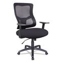 Alera Elusion II Series Mesh Mid-Back Swivel/Tilt Chair, Supports Up to 275 lb, 18.11" to 21.77" Seat Height, Black