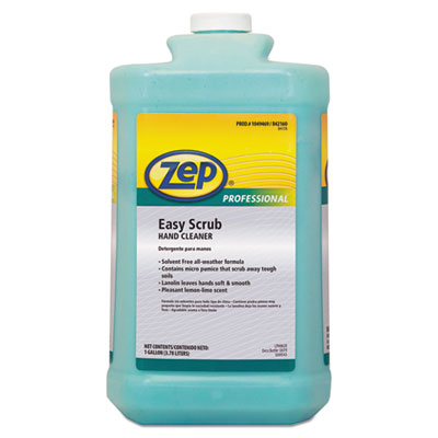 Industrial Hand Cleaner, Easy Scrub, Lemon Scent, 1 gal Bottle, 4/Carton