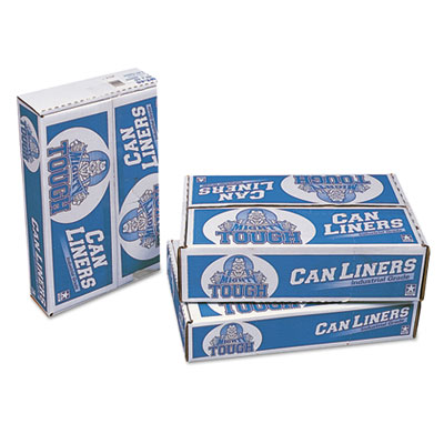 Linear Low Density Can Liners, 30 gal, 0.75 mil, 30" x 36", White, Interleaved Roll, 200/Carton