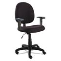 Alera Essentia Series Swivel Task Chair with Adjustable Arms, Supports Up to 275 lb, 17.71" to 22.44" Seat Height, Black