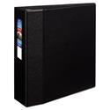 Heavy-Duty Non-View Binder with DuraHinge and Locking One Touch EZD Rings, 3 Rings, 4" Capacity, 11 x 8.5, Black