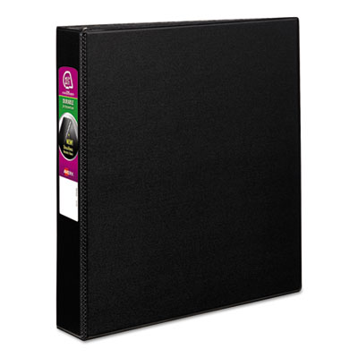 Durable Non-View Binder with DuraHinge and Slant Rings, 3 Rings, 1.5" Capacity, 11 x 8.5, Black