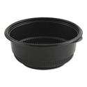 MicroRaves Incredi-Bowl Base, 20 oz, 5.75" Diameter x 2.43"h, Black, Plastic, 250/Carton