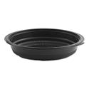 MicroRaves Incredi-Bowl Base, 24 oz, 8.5" Diameter x 1.51"h, Black, Plastic, 150/Carton