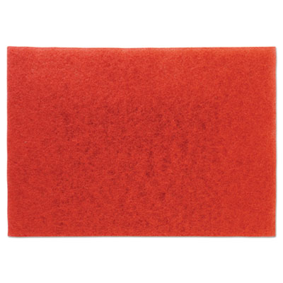 Low-Speed Buffer Floor Pads 5100, 28 x 14, Red, 10/Carton