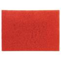 Low-Speed Buffer Floor Pads 5100, 28 x 14, Red, 10/Carton