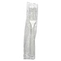 Heavyweight Wrapped Polypropylene Cutlery, Fork, White, 1,000/Carton