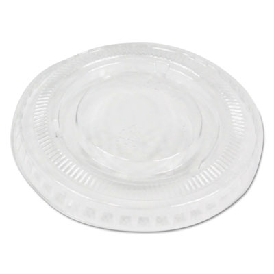 Souffle/Portion Cup Lids, Fits 1 oz Portion Cups, Clear, 2,500/Carton