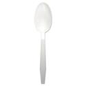 Heavyweight Polypropylene Cutlery, Teaspoon, White, 1000/Carton