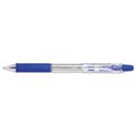 R.S.V.P. RT Ballpoint Pen, Retractable, Medium 1 mm, Blue Ink, Clear Barrel, Dozen