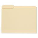 TOP TAB FILE FOLDERS, 1/3-CUT TABS: ASSORTED, LETTER SIZE, 0.75" EXPANSION, MANILA, 100/BOX