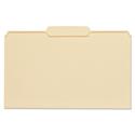 TOP TAB FILE FOLDERS, 1/3-CUT TABS: CENTER POSITION, LEGAL SIZE, 0.75" EXPANSION, MANILA, 100/BOX