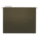 Hanging File Folders, Letter Size, 1/5-Cut Tabs, Standard Green, 25/Box