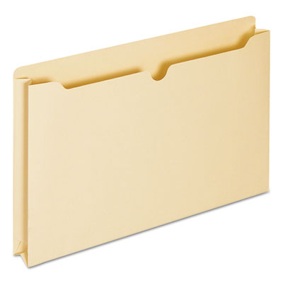 Economical Manila File Jackets, Straight Tab, Legal Size, Manila, 50/Box