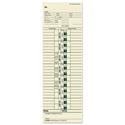 Time Clock Cards, Replacement for 10-100312/1950-9301/K14-36981D, One Side, 3.5 x 10.5, 500/Box