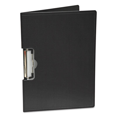 Portfolio Clipboard with Low-Profile Clip, Landscape Orientation, 0.5" Clip Capacity, Holds 11 x 8.5 Sheets, Black