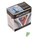 Plastiklips Paper Clips, Small, Smooth, Assorted Colors, 1,000/Box