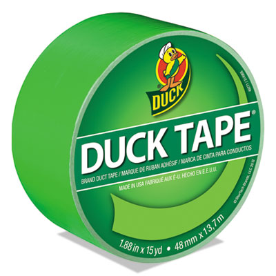 Colored Duct Tape, 3" Core, 1.88" x 15 yds, Neon Green