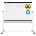 Prestige 2 Mobile Presentation Easel, 6 ft x 4 ft, Silver/Graphite