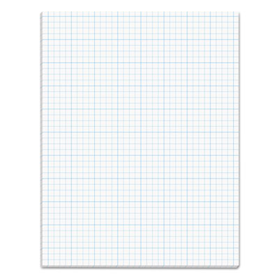 Cross Section Pads, Cross-Section Quadrille Rule (4 sq/in, 1 sq/in), 50 White 8.5 x 11 Sheets