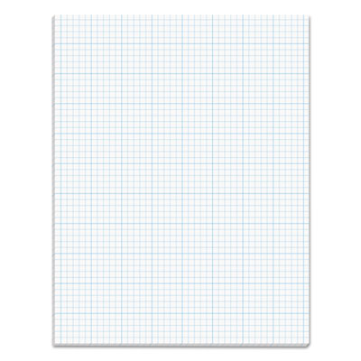 Cross Section Pads, Cross-Section Quadrille Rule (5 sq/in, 1 sq/in), 50 White 8.5 x 11 Sheets