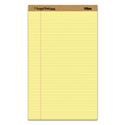 "The Legal Pad" Plus Ruled Perforated Pads with 40 pt. Back, Wide/Legal Rule, 50 Canary-Yellow 8.5 x 14 Sheets, Dozen