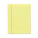 "The Legal Pad" Glue Top Pads, Wide/Legal Rule, 50 Canary-Yellow 8.5 x 11 Sheets, 12/Pack