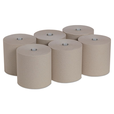 Pacific Blue Ultra Paper Towels, 1-Ply, 7.87" x 1,150 ft, Natural, 6 Rolls/Carton