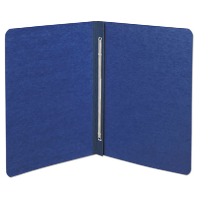 PRESSTEX Report Cover with Tyvek Reinforced Hinge, Side Bound, Two-Piece Prong Fastener, 3" Capacity, 8.5 x 11, Dark Blue