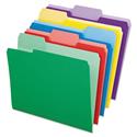 File Folders with Erasable Tabs, 1/3-Cut Tabs: Assorted, Letter Size, Assorted Colors, 30/Pack