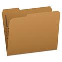 Kraft Fastener Folders, 1/3-Cut Tabs, 1 Fastener, Letter Size, Kraft Exterior, 50/Box