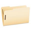 Manila Fastener Folders, 1/3-Cut Tabs, 2 Fasteners, Legal Size, Manila Exterior, 50/Box