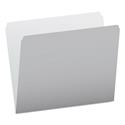 Colored File Folders, Straight Tabs, Letter Size, Gray/Light Gray, 100/Box