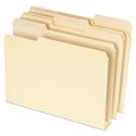 Double Stuff File Folders, 1/3-Cut Tabs, Letter Size, Manila, 50/Pack