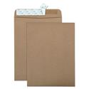 Recycled Brown Kraft Redi-Strip Envelope, #10 1/2, Cheese Blade Flap, Redi-Strip Closure, 9 x 12, Brown Kraft, 100/Box