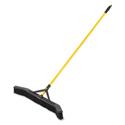 Maximizer Push-to-Center Broom, Poly Bristles, 36 x 58.13, Steel Handle, Yellow/Black