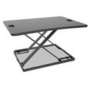 AdaptivErgo Ultra-Slim Sit-Stand Desk, 31.33" x 21.63" x 1.5" to 16", Black