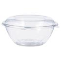 Tamper-Resistant, Tamper-Evident Bowls With Dome Lid, 24 Oz, 7" Diameter X 3.1"h, Clear, 150/carton